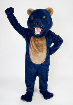 Bearcat Mascot (Polyfoam) - short fur Navy Blue