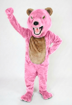 Bearcat Mascot (Polyfoam) - short fur Pink