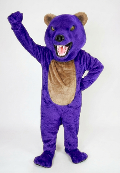 Bearcat Mascot (Polyfoam) - short fur Purple
