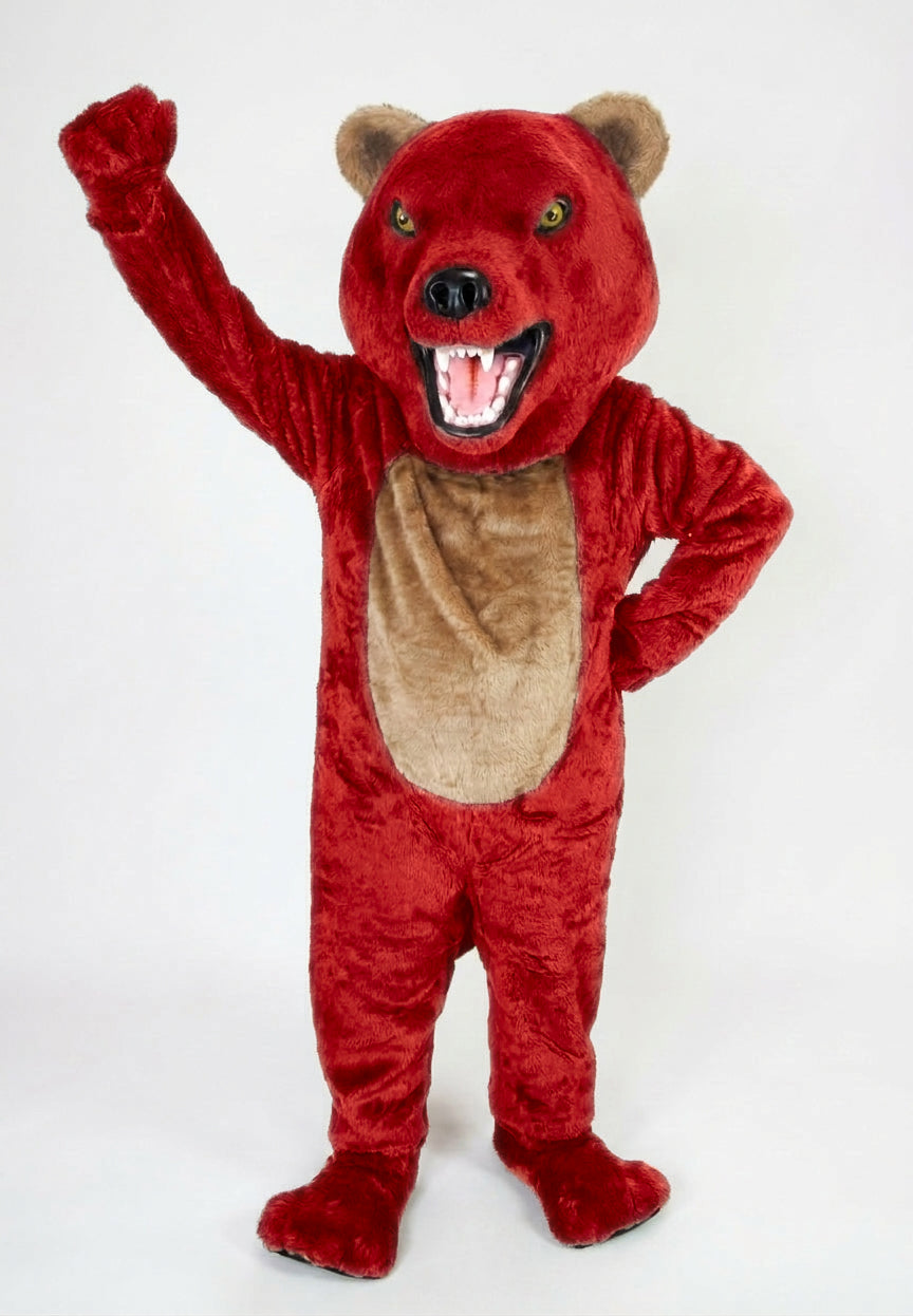 Bearcat Mascot (Polyfoam) - short fur Red