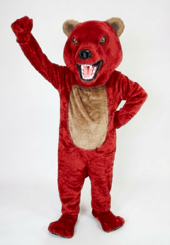 Bearcat Mascot (Polyfoam) - short fur Red