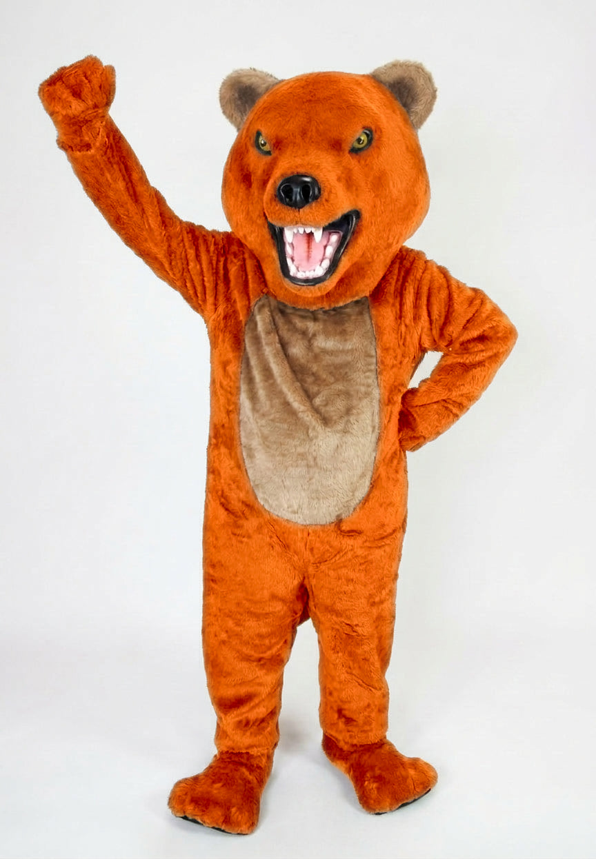 Bearcat Mascot (Polyfoam) - short fur Tiger Orange
