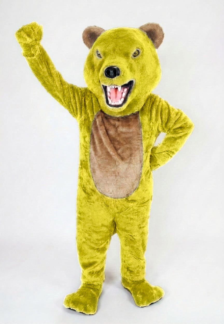 Bearcat Mascot (Polyfoam) - short fur Yellow