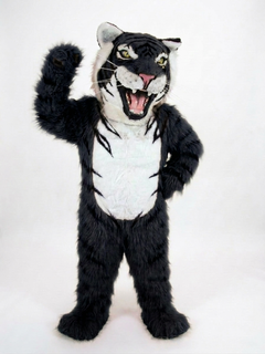 Bengal Tiger Mascot (Polyfoam) - Long fur / Black mascot costume