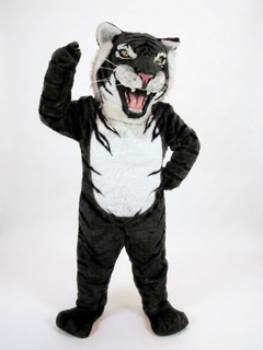 Bengal Tiger Mascot (Polyfoam) - Short fur / Black mascot costume