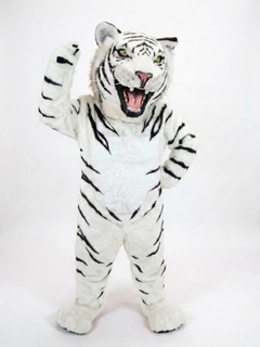 Bengal Tiger Mascot (Polyfoam) - Short fur / White mascot costume