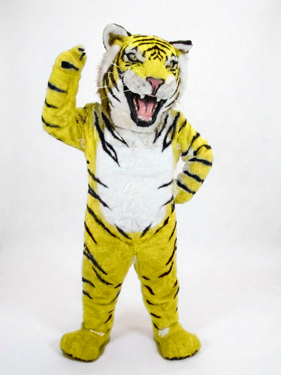 Bengal Tiger Mascot (Polyfoam) - Short fur / Yellow mascot costume