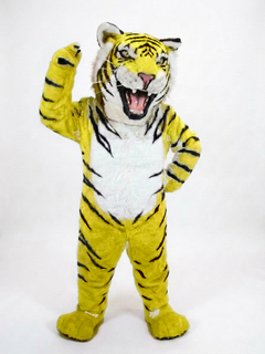 Bengal Tiger Mascot (Polyfoam) - Short fur / Yellow mascot costume