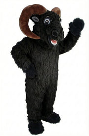 Bighorn Mascot - Long fur / Black mascot costume