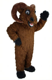 Bighorn Mascot - Long fur / Dark Brown mascot costume