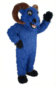 Bighorn Mascot - Long fur / Royal Blue mascot costume