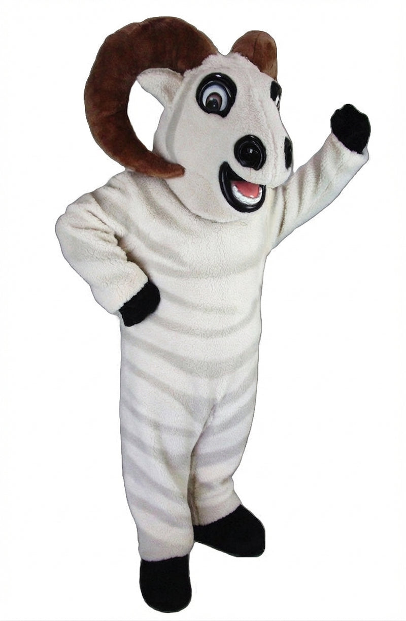 Bighorn Mascot - Short fur / Albino Tiger mascot costume