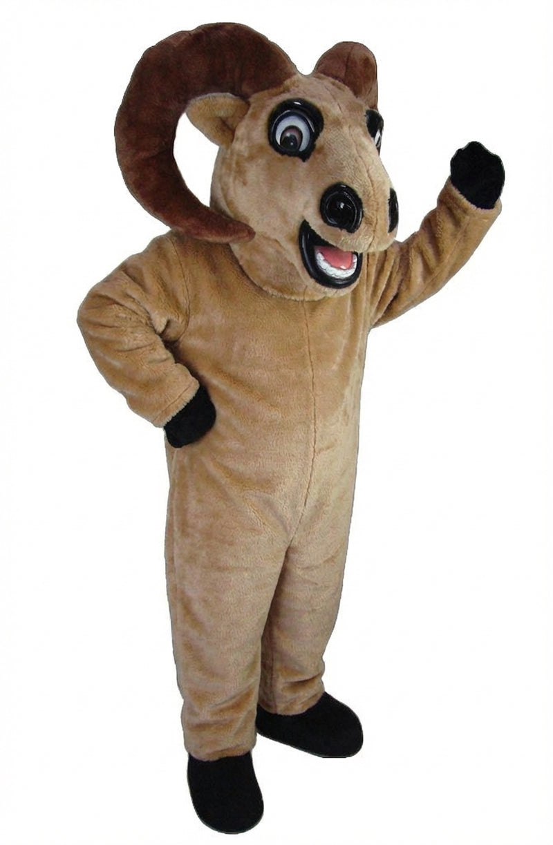 Bighorn Mascot - Short fur / Light Brown mascot costume