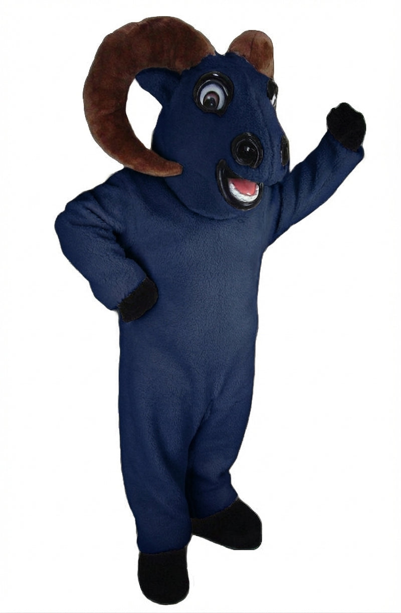 Bighorn Mascot - Short fur / Navy Blue mascot costume