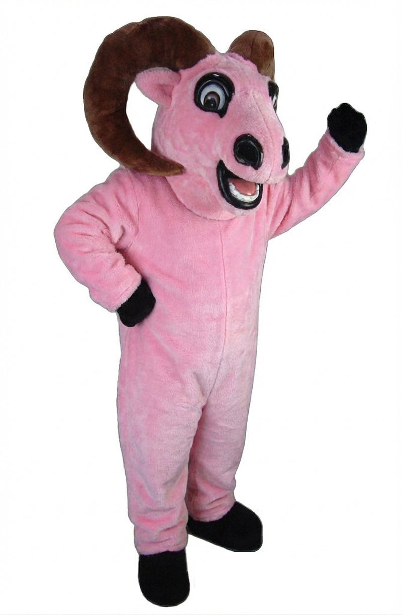 Bighorn Mascot - Short fur / Pink mascot costume