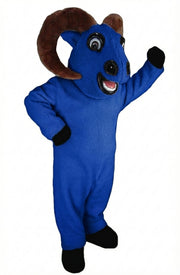 Bighorn Mascot - Short fur / Royal blue mascot costume