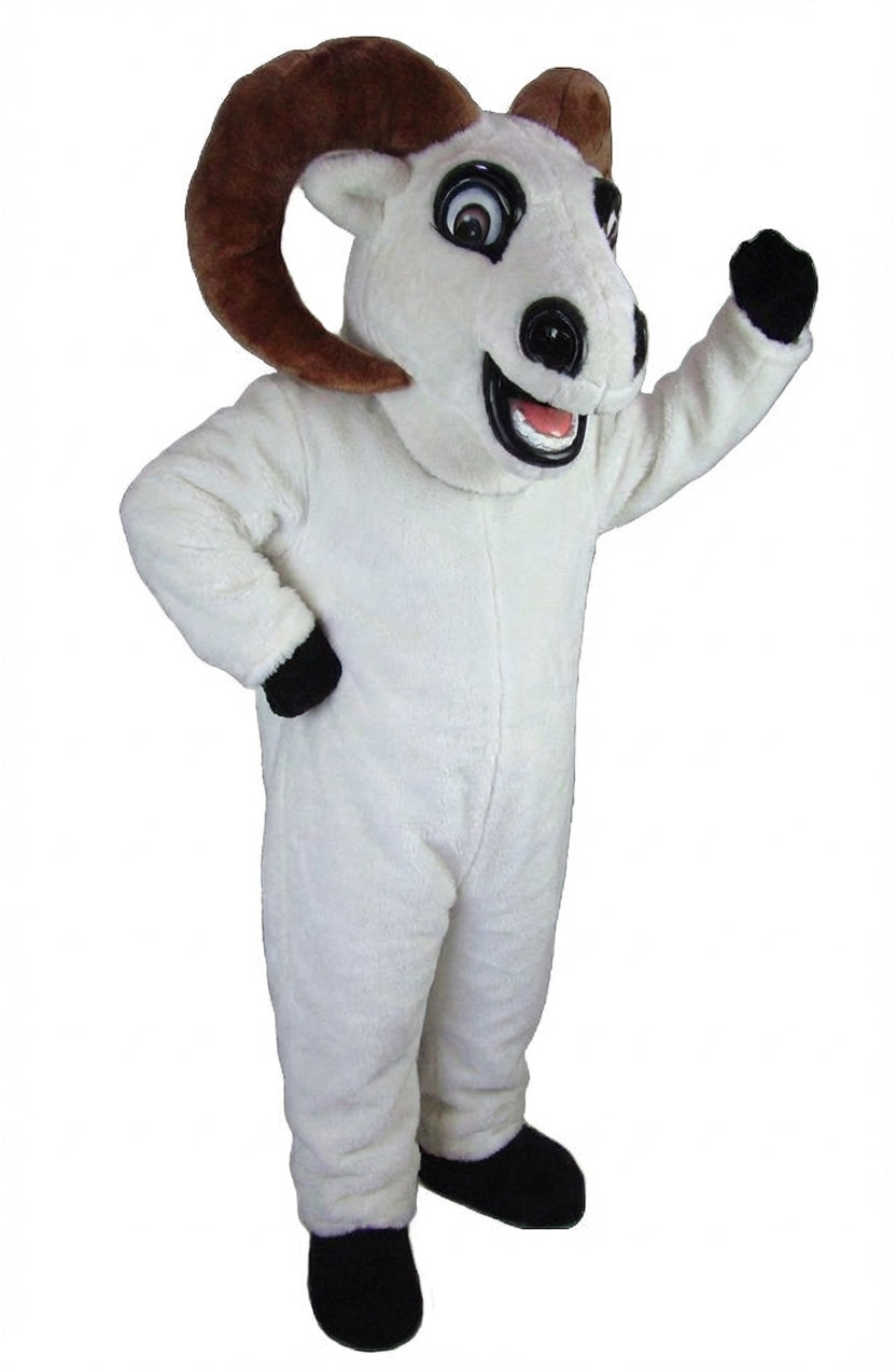 Bighorn Mascot - Short fur / White mascot costume