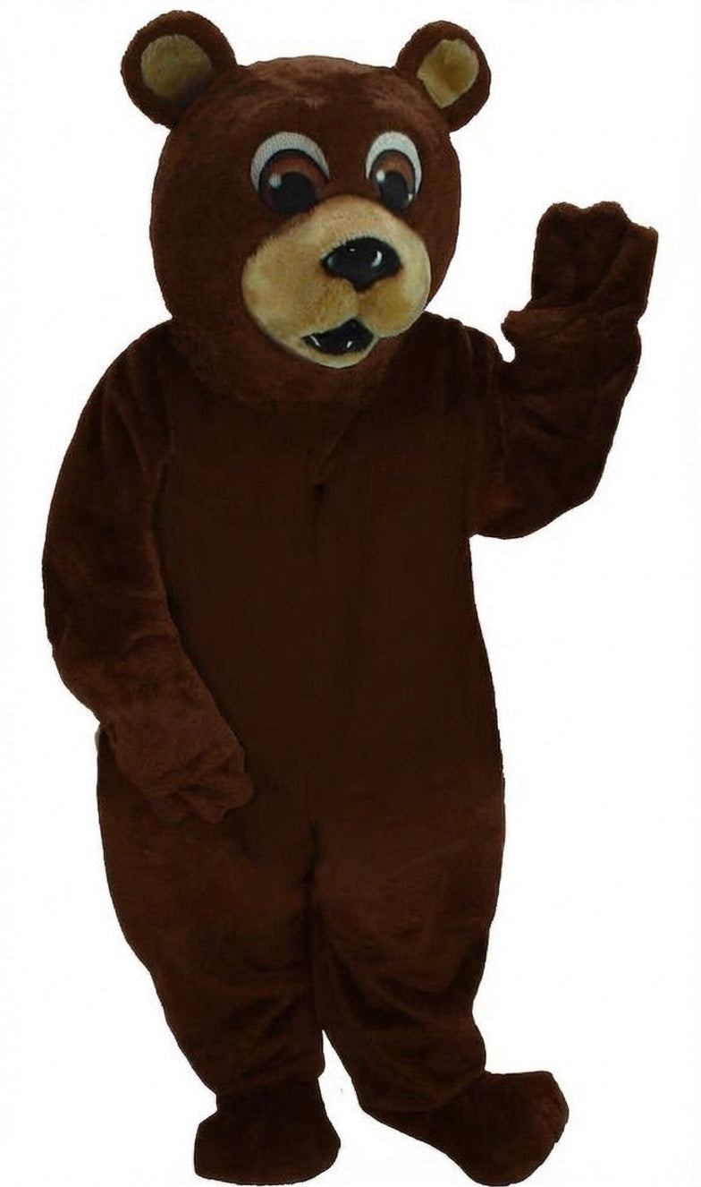 Black Bear Mascot - Short fur / Chocolate Brown mascot costume
