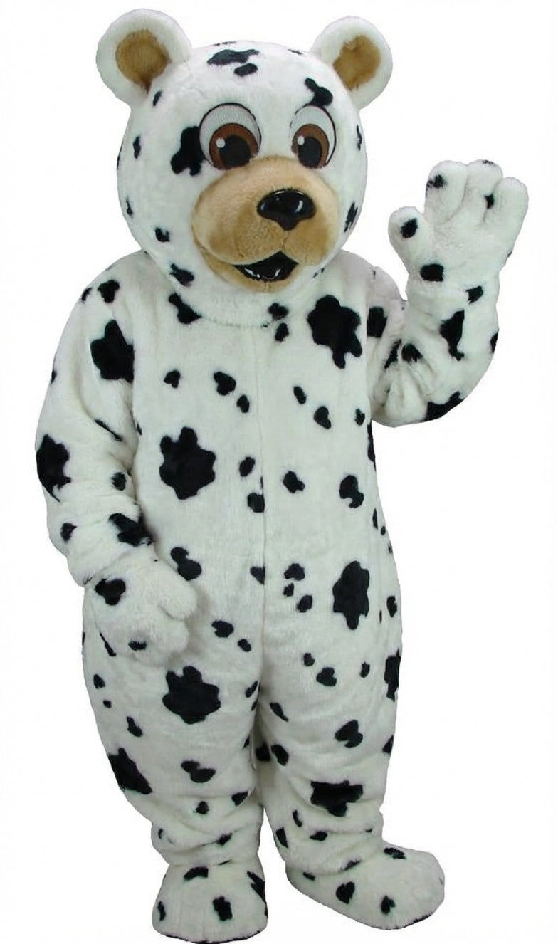 Black Bear Mascot - Short fur / Dalmatian mascot costume