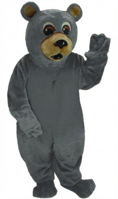Black Bear Mascot - Short fur / Grey mascot costume
