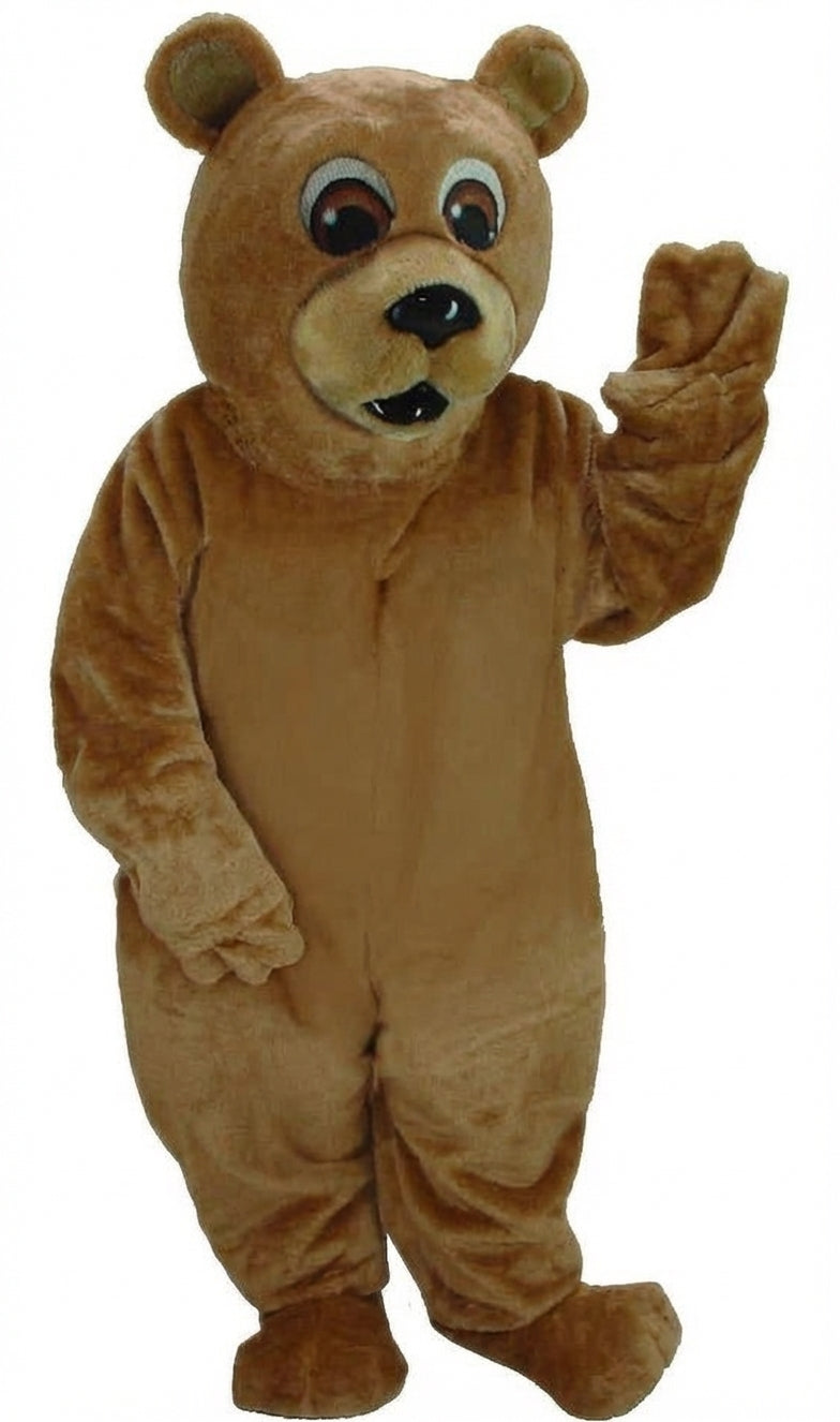 Black Bear Mascot - Short fur / Light Brown mascot costume