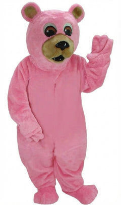 Black Bear Mascot - Short fur / Pink mascot costume
