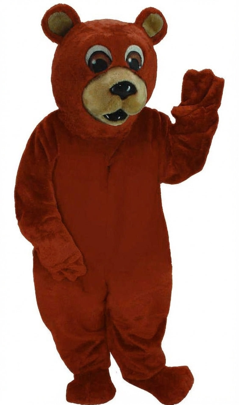 Black Bear Mascot - Short fur / Rust mascot costume