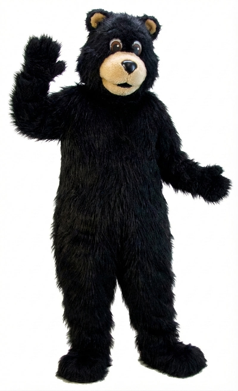 Black Bear Mascot (Thermolite)| Mascot-store.com - Long fur / Black mascot costume