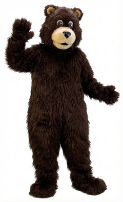 Black Bear Mascot (Thermolite)| Mascot-store.com - Long fur / Dark Brown mascot costume