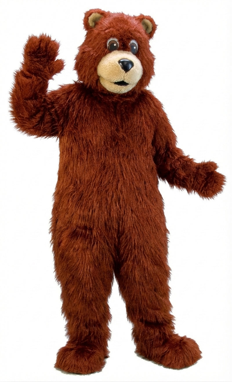 Black Bear Mascot (Thermolite)| Mascot-store.com - Long fur / Rust mascot costume