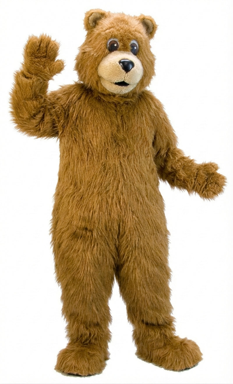 Black Bear Mascot (Thermolite)| Mascot-store.com - Long fur / Tan mascot costume