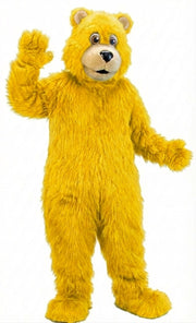 Black Bear Mascot (Thermolite)| Mascot-store.com - Long fur / Yellow mascot costume
