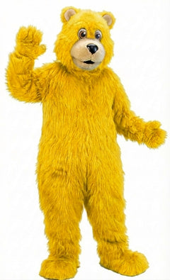 Black Bear Mascot (Thermolite)| Mascot-store.com - Long fur / Yellow mascot costume