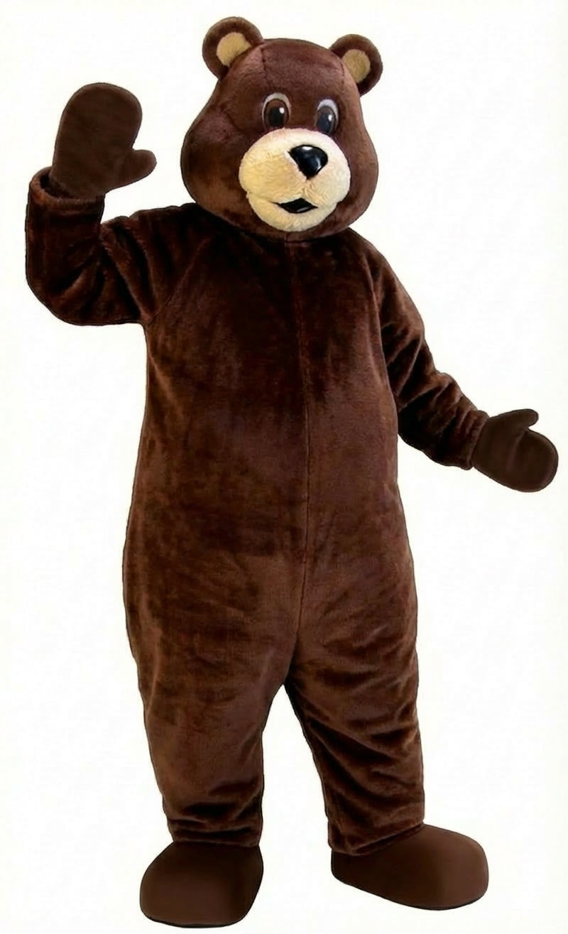 Black Bear Mascot (Thermolite)| Mascot-store.com - Short fur / Chocolate Brown mascot costume