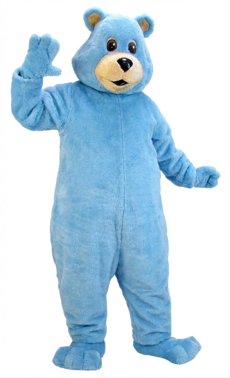 Black Bear Mascot (Thermolite)| Mascot-store.com - Short fur / Light blue mascot costume