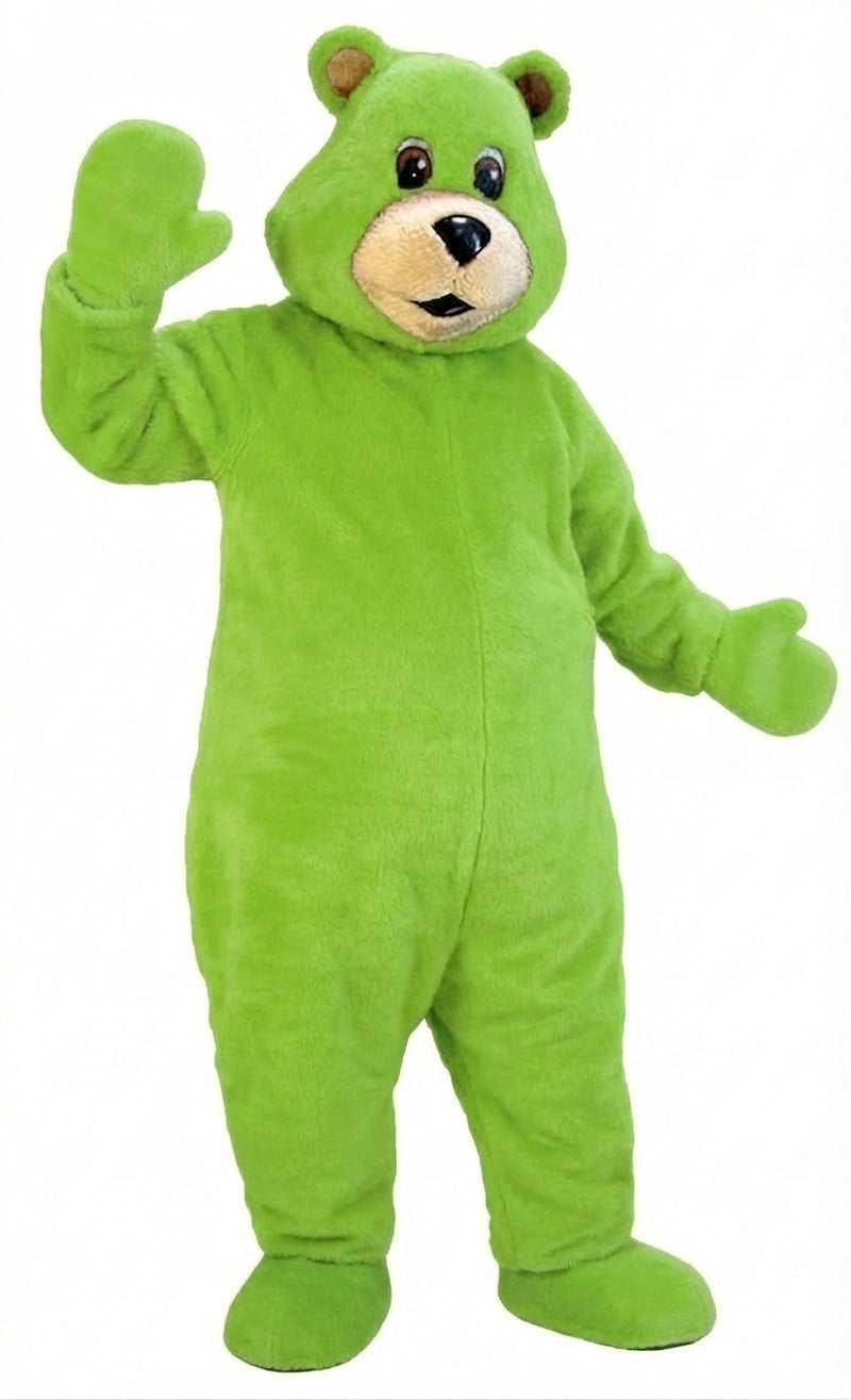 Black Bear Mascot (Thermolite)| Mascot-store.com - Short fur / Lime mascot costume