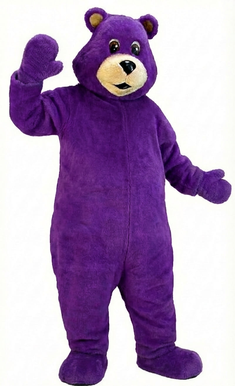 Black Bear Mascot (Thermolite)| Mascot-store.com - Short fur / Purple mascot costume