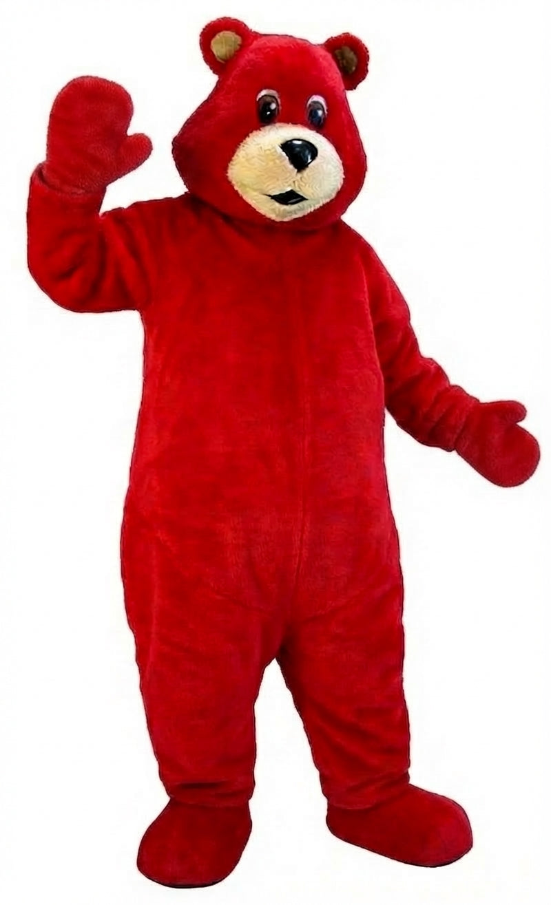 Black Bear Mascot (Thermolite)| Mascot-store.com - Short fur / Red mascot costume