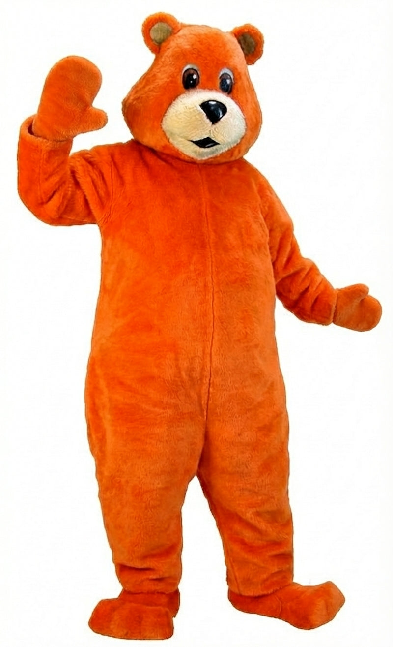 Black Bear Mascot (Thermolite)| Mascot-store.com - Short fur / Tiger Orange mascot costume