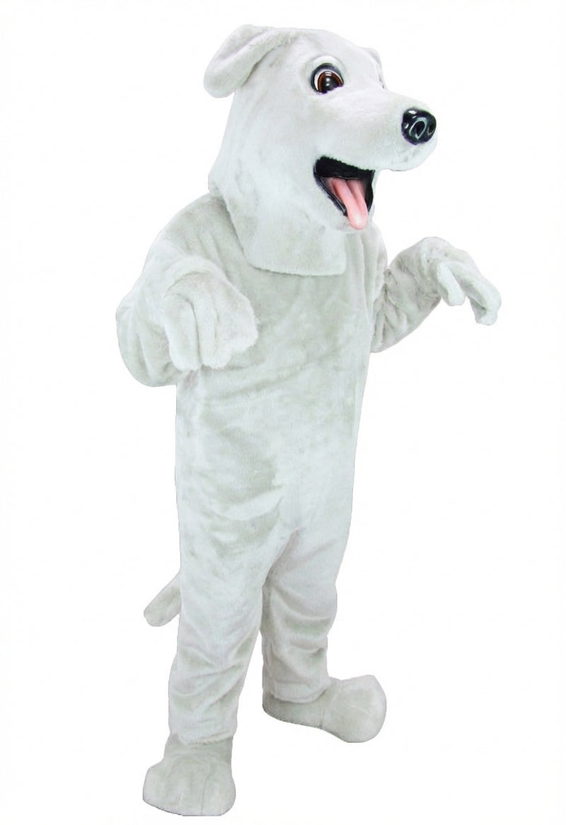 Black Labrador Dog Mascot - Short fur / Albino Tiger mascot costume