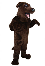 Black Labrador Dog Mascot - Short fur / Chocolate Brown mascot costume