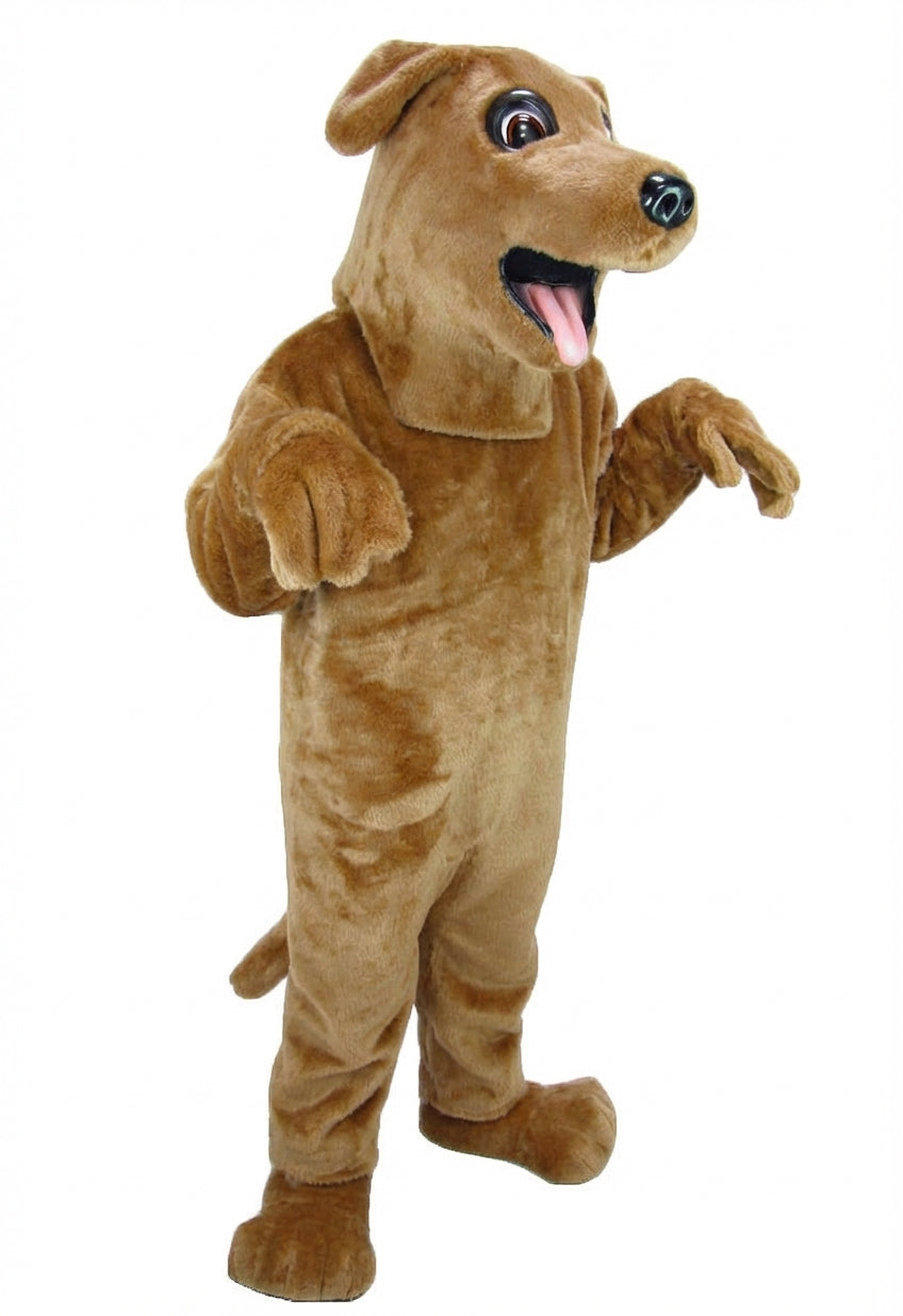 Black Labrador Dog Mascot - Short fur / Light Brown mascot costume