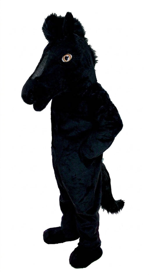 Black Mustang Horse Mascot Costume (Thermolite) - professional mascot costume from The Mascot Store