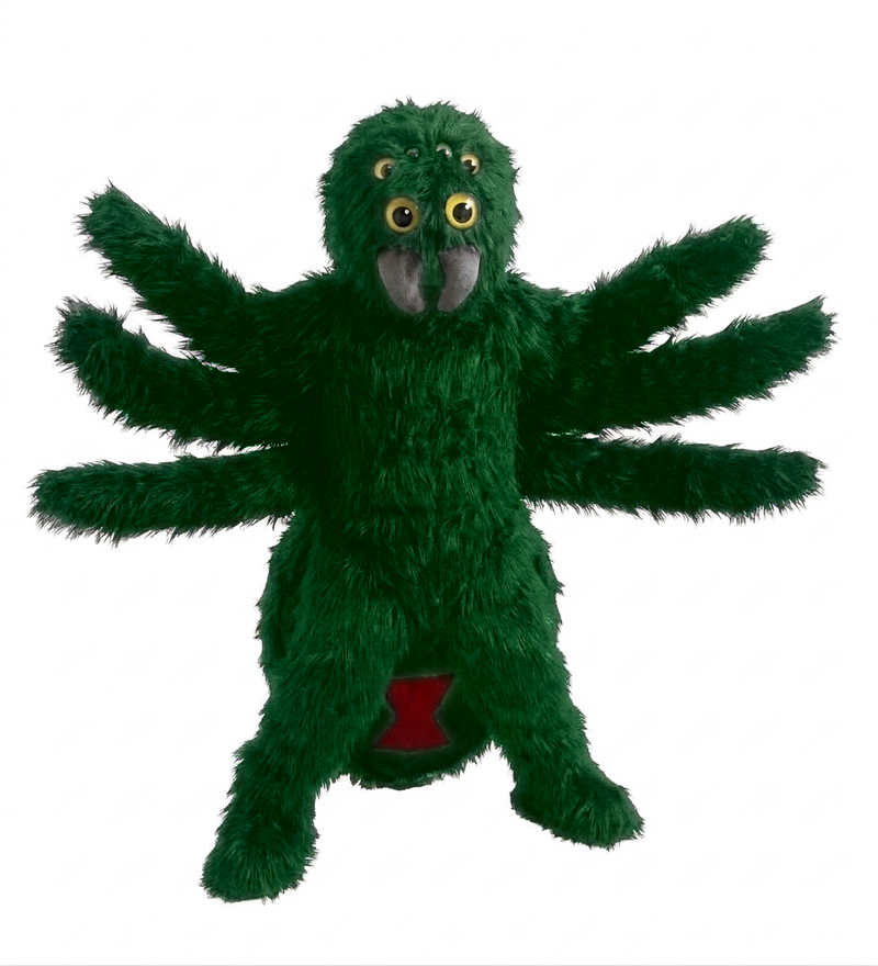Black Widow Mascot (Thermolite) - Long fur / Green mascot costume