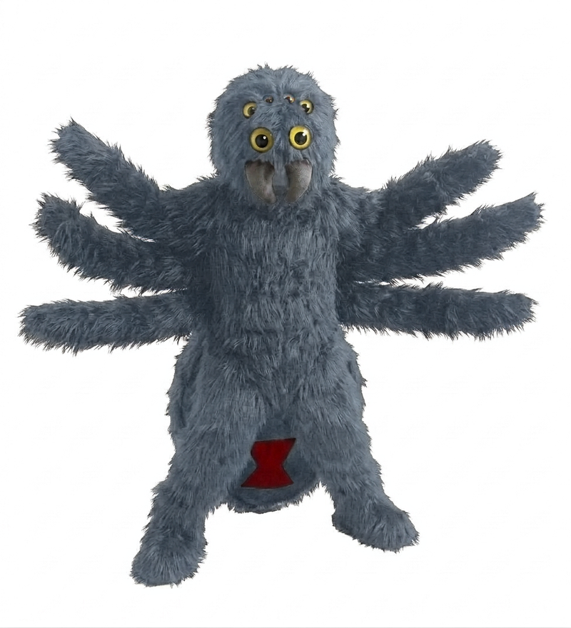 Black Widow Mascot (Thermolite) - Long fur / Grey mascot costume