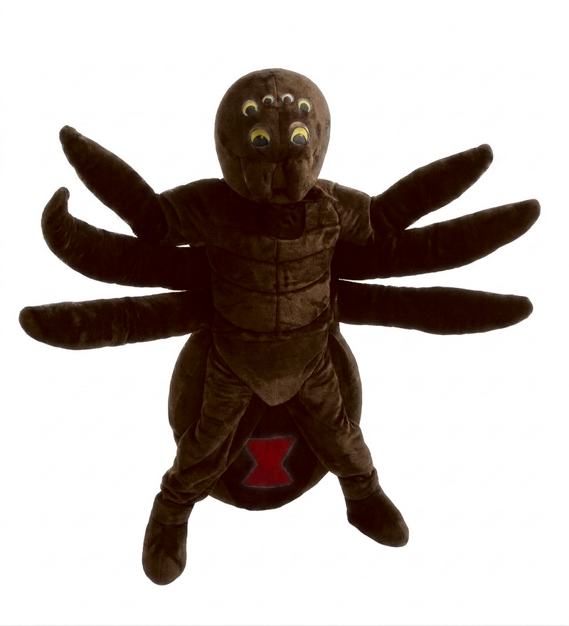 Black Widow Mascot (Thermolite) - Short fur / Chocolate Brown mascot costume