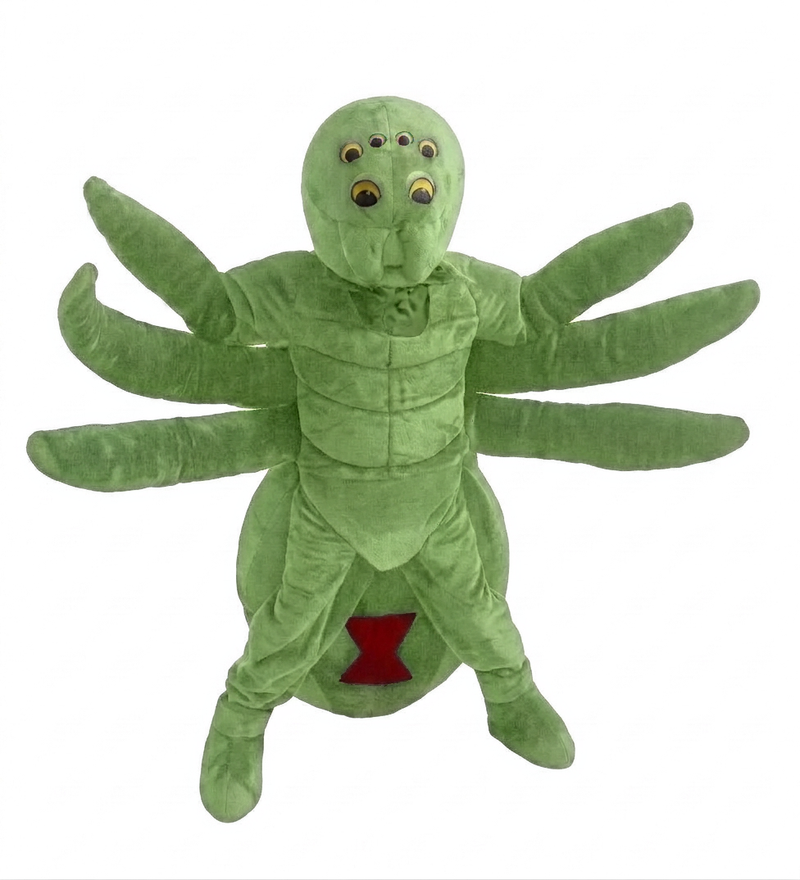Black Widow Mascot (Thermolite) - Short fur / Lime mascot costume