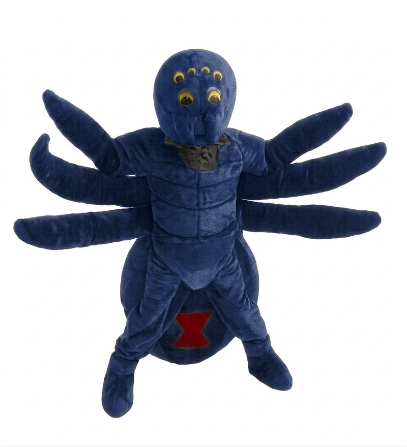 Black Widow Mascot (Thermolite) - Short fur / Navy Blue mascot costume