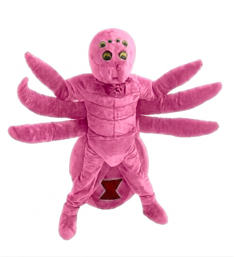 Black Widow Mascot (Thermolite) - Short fur / Pink mascot costume