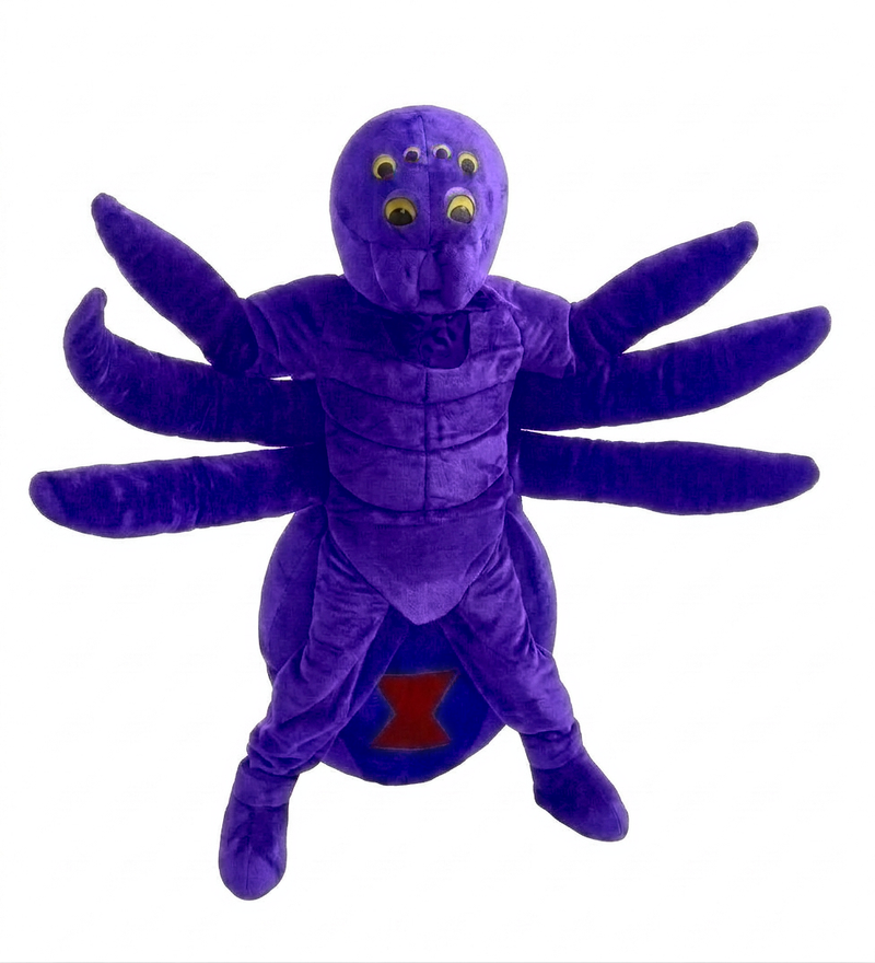 Black Widow Mascot (Thermolite) - Short fur / Purple mascot costume
